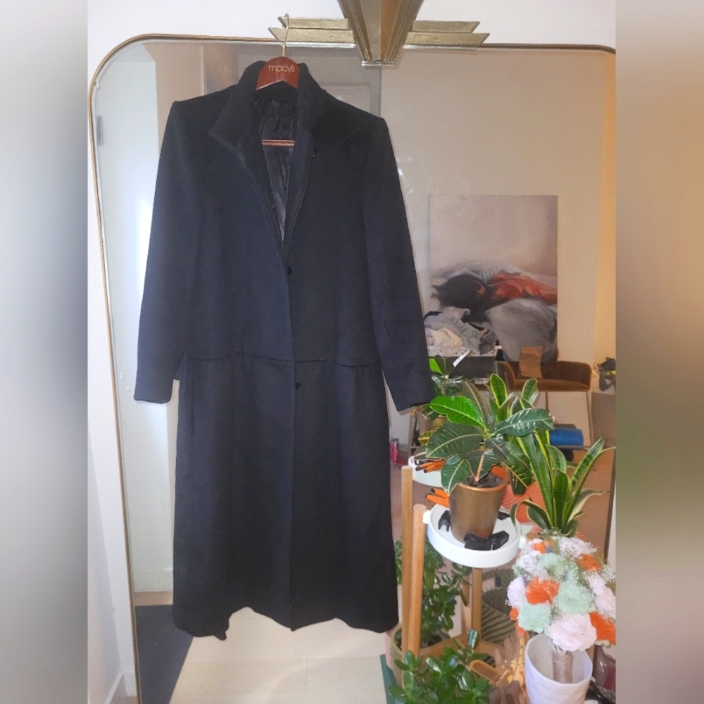 SOLD - Black wool coat